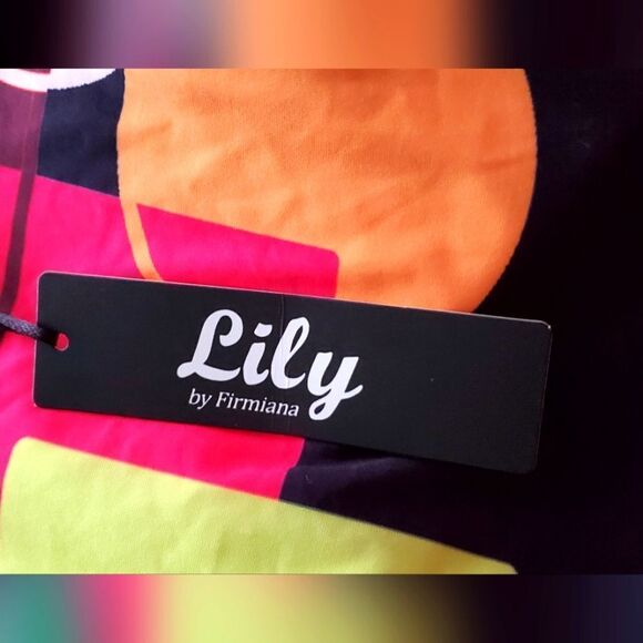 2/4 sleeves Lily geometric motif a line dress 22-24 plus dress - Picture 4 of 5